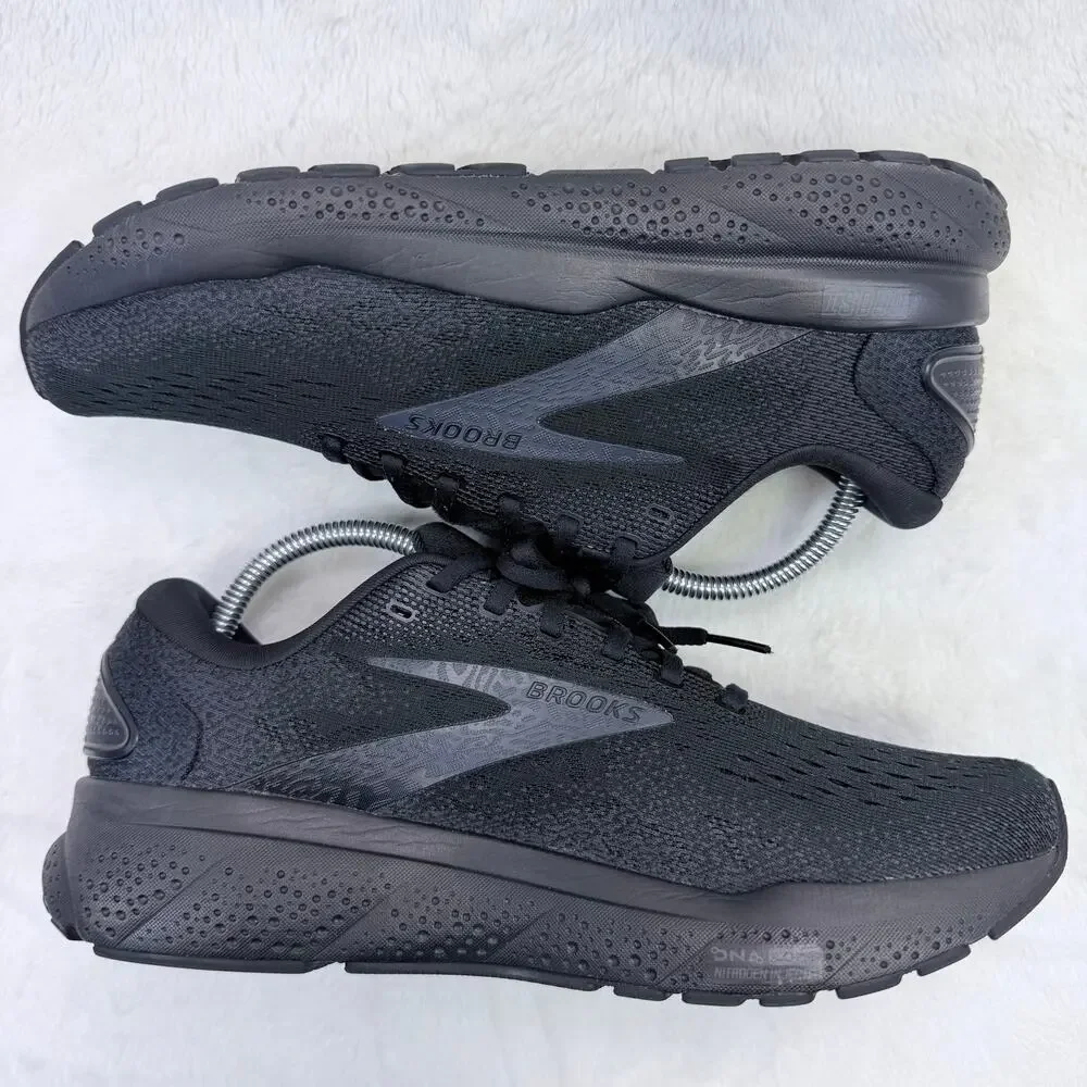 Brooks Ghost 16 Womens Running Shoes Triple Black Size 10.5 Neutral Cushioned